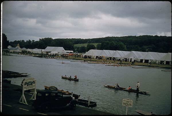 [1096 Views of the Henley Royal Regatta for Sports Illustrated Article, "Henley Forever"], Walker Evans (American, St. Louis, Missouri 1903–1975 New Haven, Connecticut), Color film transparency