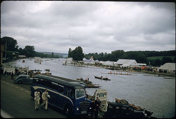 [1096 Views of the Henley Royal Regatta for Sports Illustrated Article, "Henley Forever"], Walker Evans (American, St. Louis, Missouri 1903–1975 New Haven, Connecticut), Color film transparency
