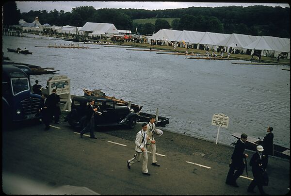 [1096 Views of the Henley Royal Regatta for Sports Illustrated Article, "Henley Forever"], Walker Evans (American, St. Louis, Missouri 1903–1975 New Haven, Connecticut), Color film transparency