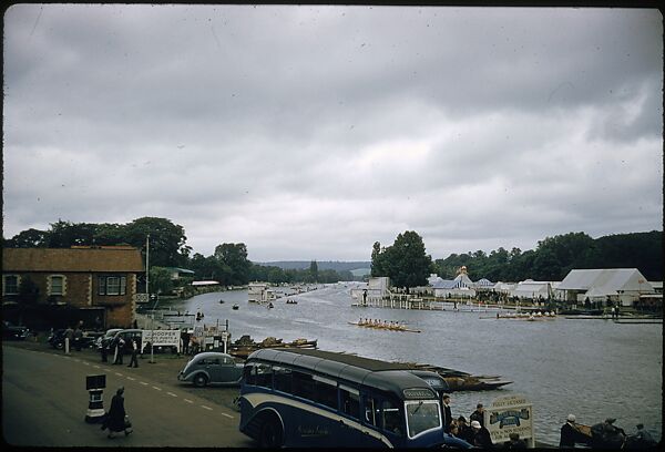 [1096 Views of the Henley Royal Regatta for Sports Illustrated Article, "Henley Forever"], Walker Evans (American, St. Louis, Missouri 1903–1975 New Haven, Connecticut), Color film transparency
