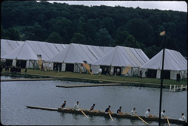 [1096 Views of the Henley Royal Regatta for Sports Illustrated Article, "Henley Forever"], Walker Evans (American, St. Louis, Missouri 1903–1975 New Haven, Connecticut), Color film transparency