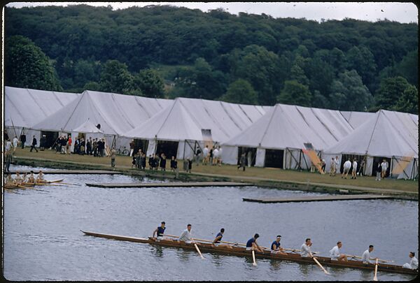 [1096 Views of the Henley Royal Regatta for Sports Illustrated Article, "Henley Forever"], Walker Evans (American, St. Louis, Missouri 1903–1975 New Haven, Connecticut), Color film transparency