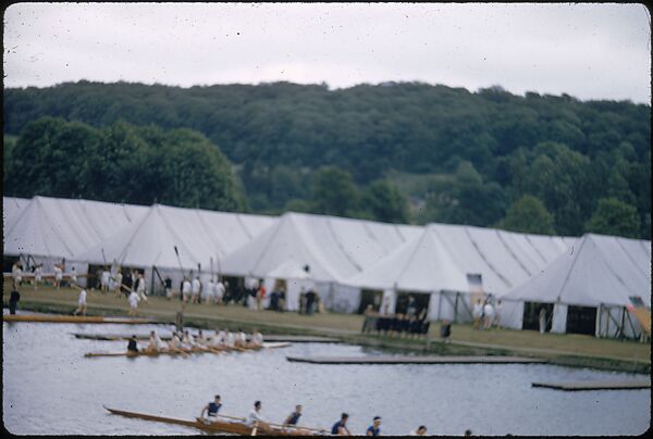 [1096 Views of the Henley Royal Regatta for Sports Illustrated Article, "Henley Forever"], Walker Evans (American, St. Louis, Missouri 1903–1975 New Haven, Connecticut), Color film transparency