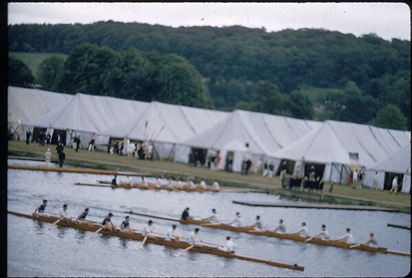 [1096 Views of the Henley Royal Regatta for Sports Illustrated Article, "Henley Forever"], Walker Evans (American, St. Louis, Missouri 1903–1975 New Haven, Connecticut), Color film transparency