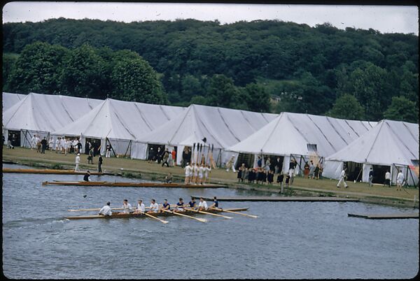 [1096 Views of the Henley Royal Regatta for Sports Illustrated Article, "Henley Forever"], Walker Evans (American, St. Louis, Missouri 1903–1975 New Haven, Connecticut), Color film transparency