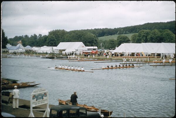 [1096 Views of the Henley Royal Regatta for Sports Illustrated Article, "Henley Forever"], Walker Evans (American, St. Louis, Missouri 1903–1975 New Haven, Connecticut), Color film transparency