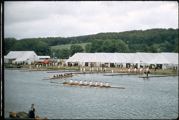 [1096 Views of the Henley Royal Regatta for Sports Illustrated Article, "Henley Forever"], Walker Evans (American, St. Louis, Missouri 1903–1975 New Haven, Connecticut), Color film transparency