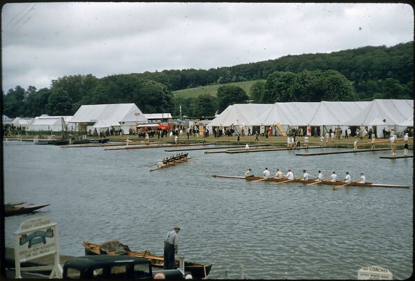 [1096 Views of the Henley Royal Regatta for Sports Illustrated Article, "Henley Forever"], Walker Evans (American, St. Louis, Missouri 1903–1975 New Haven, Connecticut), Color film transparency