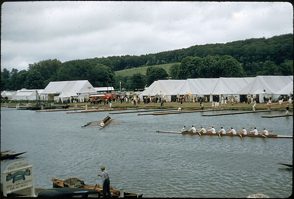 [1096 Views of the Henley Royal Regatta for Sports Illustrated Article, "Henley Forever"], Walker Evans (American, St. Louis, Missouri 1903–1975 New Haven, Connecticut), Color film transparency