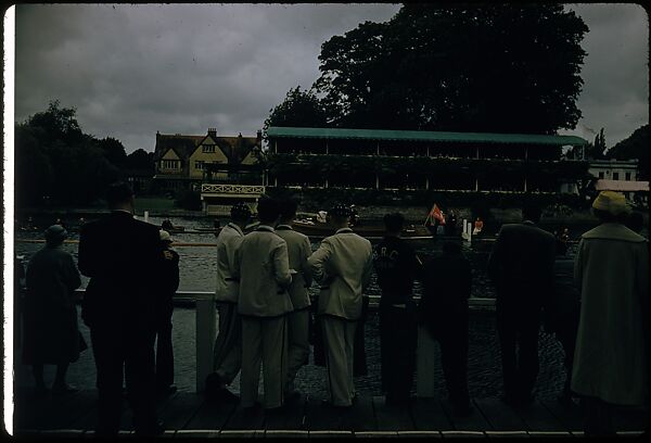[1096 Views of the Henley Royal Regatta for Sports Illustrated Article, "Henley Forever"], Walker Evans (American, St. Louis, Missouri 1903–1975 New Haven, Connecticut), Color film transparency