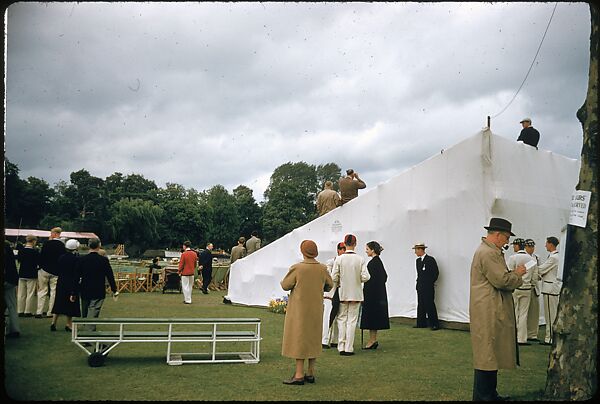 [1096 Views of the Henley Royal Regatta for Sports Illustrated Article, "Henley Forever"], Walker Evans (American, St. Louis, Missouri 1903–1975 New Haven, Connecticut), Color film transparency