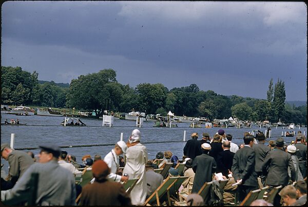 [1096 Views of the Henley Royal Regatta for Sports Illustrated Article, "Henley Forever"], Walker Evans (American, St. Louis, Missouri 1903–1975 New Haven, Connecticut), Color film transparency