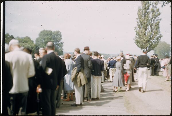 [1096 Views of the Henley Royal Regatta for Sports Illustrated Article, "Henley Forever"], Walker Evans (American, St. Louis, Missouri 1903–1975 New Haven, Connecticut), Color film transparency