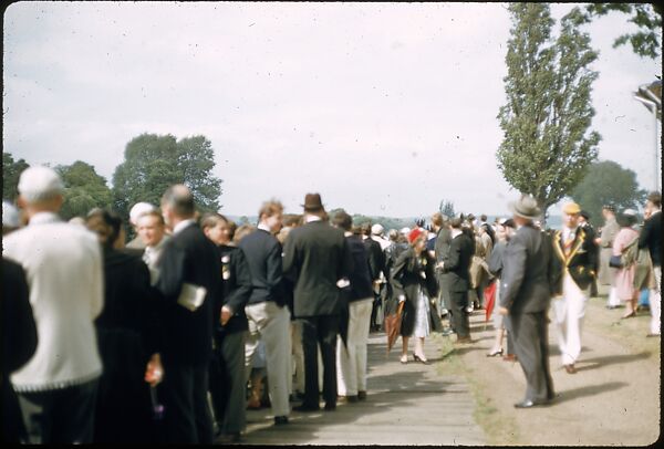 [1096 Views of the Henley Royal Regatta for Sports Illustrated Article, "Henley Forever"], Walker Evans (American, St. Louis, Missouri 1903–1975 New Haven, Connecticut), Color film transparency