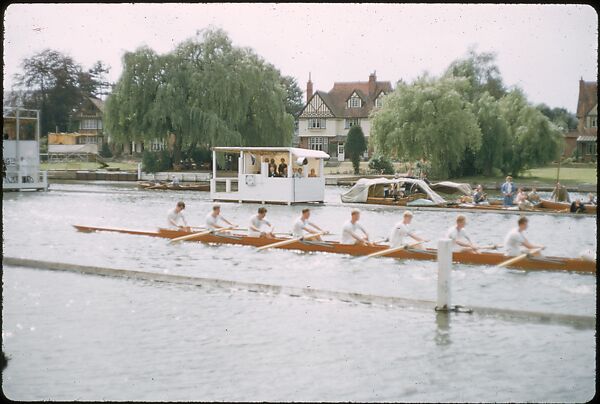 [1096 Views of the Henley Royal Regatta for Sports Illustrated Article, "Henley Forever"], Walker Evans (American, St. Louis, Missouri 1903–1975 New Haven, Connecticut), Color film transparency