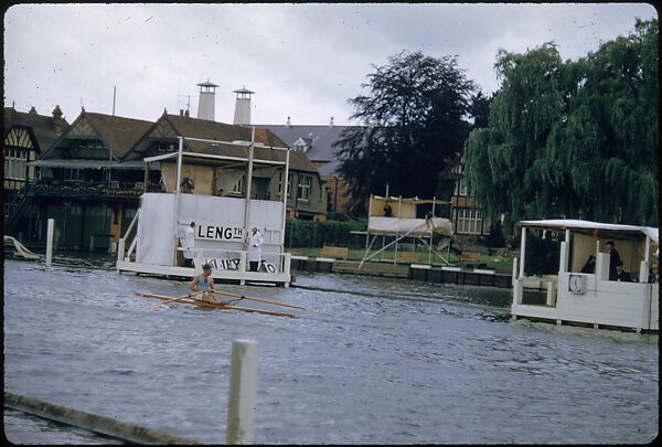 [1096 Views of the Henley Royal Regatta for Sports Illustrated Article, "Henley Forever"], Walker Evans (American, St. Louis, Missouri 1903–1975 New Haven, Connecticut), Color film transparency