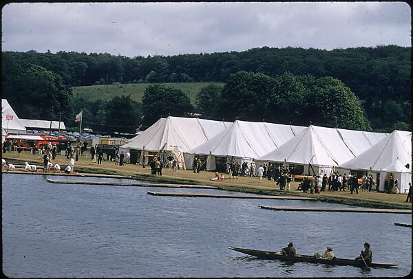 [1096 Views of the Henley Royal Regatta for Sports Illustrated Article, "Henley Forever"], Walker Evans (American, St. Louis, Missouri 1903–1975 New Haven, Connecticut), Color film transparency