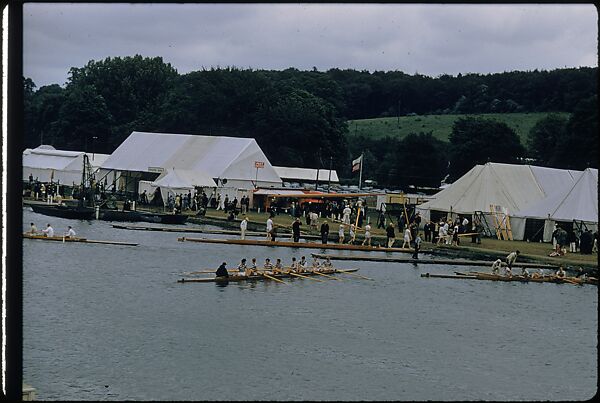 [1096 Views of the Henley Royal Regatta for Sports Illustrated Article, "Henley Forever"], Walker Evans (American, St. Louis, Missouri 1903–1975 New Haven, Connecticut), Color film transparency