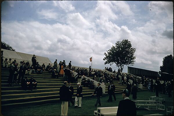 [1096 Views of the Henley Royal Regatta for Sports Illustrated Article, "Henley Forever"], Walker Evans (American, St. Louis, Missouri 1903–1975 New Haven, Connecticut), Color film transparency