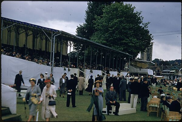 [1096 Views of the Henley Royal Regatta for Sports Illustrated Article, "Henley Forever"], Walker Evans (American, St. Louis, Missouri 1903–1975 New Haven, Connecticut), Color film transparency