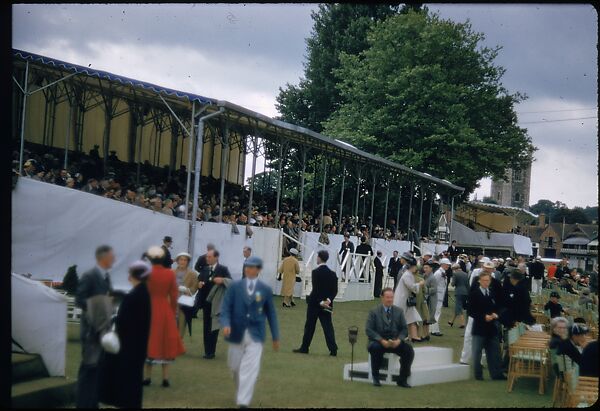 [1096 Views of the Henley Royal Regatta for Sports Illustrated Article, "Henley Forever"], Walker Evans (American, St. Louis, Missouri 1903–1975 New Haven, Connecticut), Color film transparency