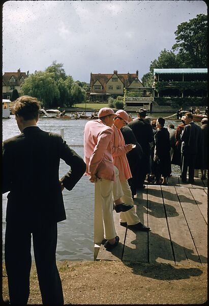 [1096 Views of the Henley Royal Regatta for Sports Illustrated Article, "Henley Forever"], Walker Evans (American, St. Louis, Missouri 1903–1975 New Haven, Connecticut), Color film transparency
