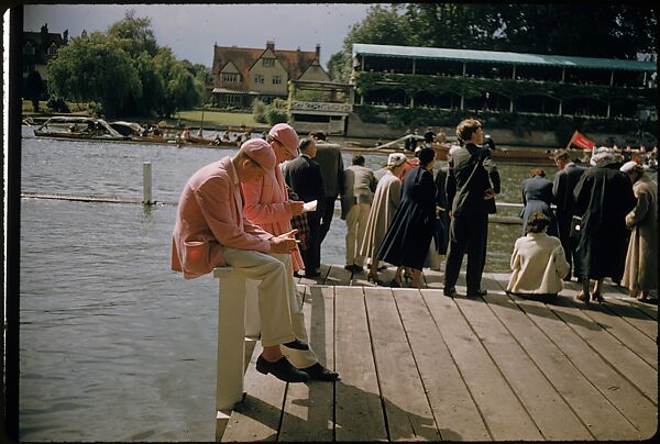 [1096 Views of the Henley Royal Regatta for Sports Illustrated Article, "Henley Forever"], Walker Evans (American, St. Louis, Missouri 1903–1975 New Haven, Connecticut), Color film transparency