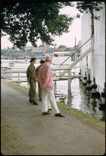 [1096 Views of the Henley Royal Regatta for Sports Illustrated Article, "Henley Forever"], Walker Evans (American, St. Louis, Missouri 1903–1975 New Haven, Connecticut), Color film transparency
