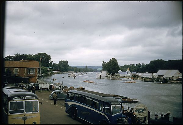 [1096 Views of the Henley Royal Regatta for Sports Illustrated Article, "Henley Forever"], Walker Evans (American, St. Louis, Missouri 1903–1975 New Haven, Connecticut), Color film transparency