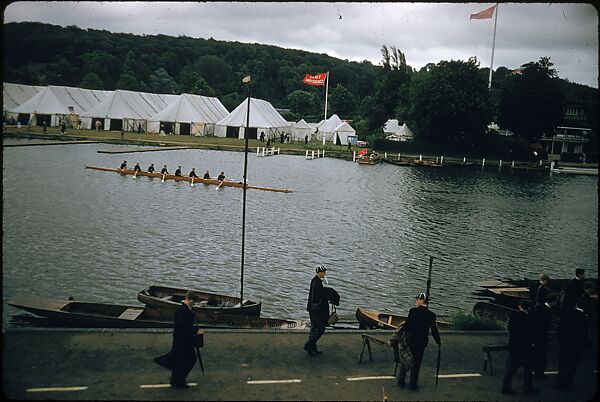 [1096 Views of the Henley Royal Regatta for Sports Illustrated Article, "Henley Forever"], Walker Evans (American, St. Louis, Missouri 1903–1975 New Haven, Connecticut), Color film transparency