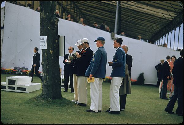 [1096 Views of the Henley Royal Regatta for Sports Illustrated Article, "Henley Forever"], Walker Evans (American, St. Louis, Missouri 1903–1975 New Haven, Connecticut), Color film transparency