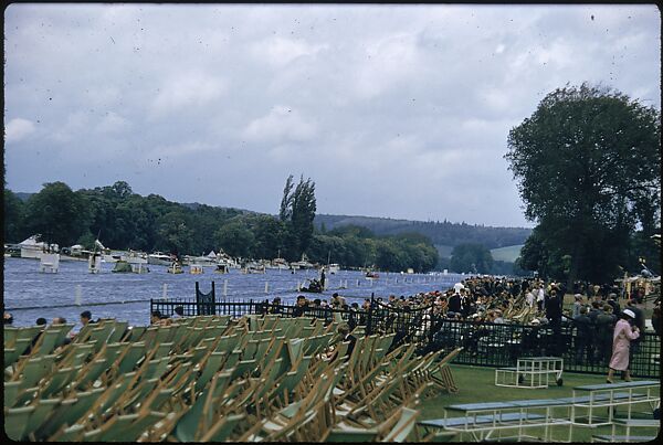 [1096 Views of the Henley Royal Regatta for Sports Illustrated Article, "Henley Forever"], Walker Evans (American, St. Louis, Missouri 1903–1975 New Haven, Connecticut), Color film transparency