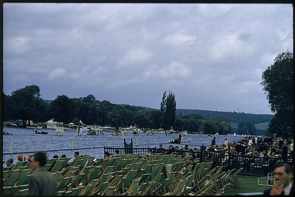 [1096 Views of the Henley Royal Regatta for Sports Illustrated Article, "Henley Forever"], Walker Evans (American, St. Louis, Missouri 1903–1975 New Haven, Connecticut), Color film transparency