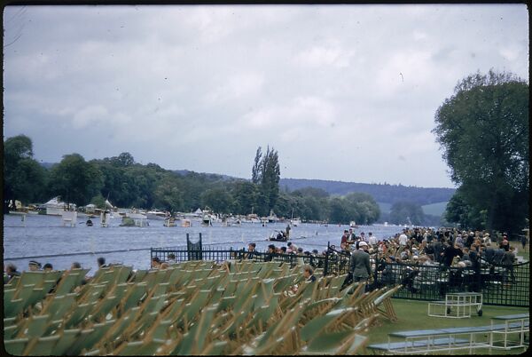 [1096 Views of the Henley Royal Regatta for Sports Illustrated Article, "Henley Forever"], Walker Evans (American, St. Louis, Missouri 1903–1975 New Haven, Connecticut), Color film transparency