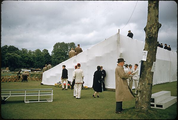 [1096 Views of the Henley Royal Regatta for Sports Illustrated Article, "Henley Forever"], Walker Evans (American, St. Louis, Missouri 1903–1975 New Haven, Connecticut), Color film transparency