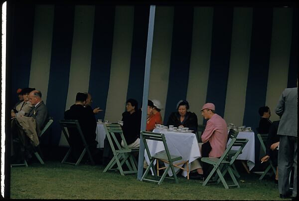 [1096 Views of the Henley Royal Regatta for Sports Illustrated Article, "Henley Forever"], Walker Evans (American, St. Louis, Missouri 1903–1975 New Haven, Connecticut), Color film transparency