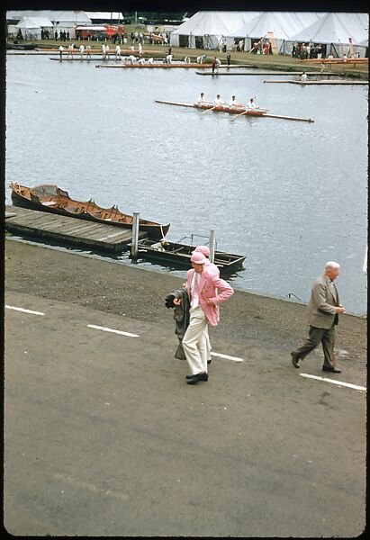 [1096 Views of the Henley Royal Regatta for Sports Illustrated Article, "Henley Forever"], Walker Evans (American, St. Louis, Missouri 1903–1975 New Haven, Connecticut), Color film transparency