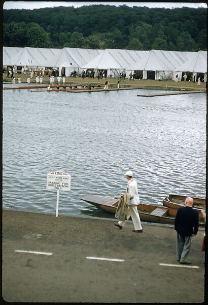 [1096 Views of the Henley Royal Regatta for Sports Illustrated Article, "Henley Forever"], Walker Evans (American, St. Louis, Missouri 1903–1975 New Haven, Connecticut), Color film transparency