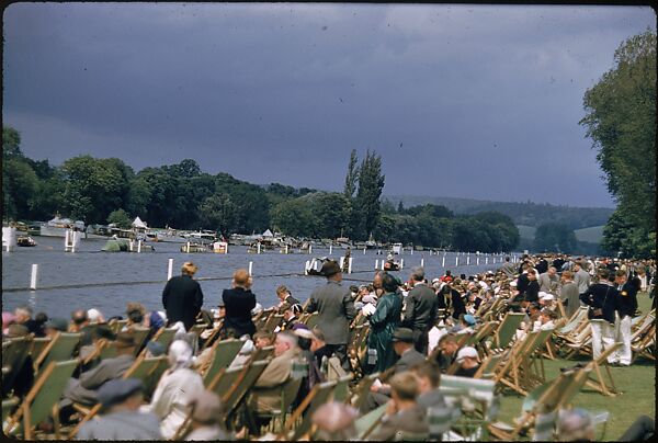 [1096 Views of the Henley Royal Regatta for Sports Illustrated Article, "Henley Forever"], Walker Evans (American, St. Louis, Missouri 1903–1975 New Haven, Connecticut), Color film transparency