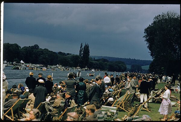[1096 Views of the Henley Royal Regatta for Sports Illustrated Article, "Henley Forever"], Walker Evans (American, St. Louis, Missouri 1903–1975 New Haven, Connecticut), Color film transparency