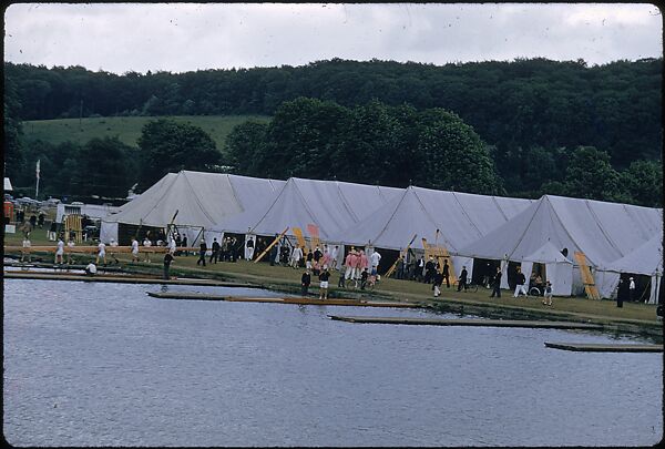[1096 Views of the Henley Royal Regatta for Sports Illustrated Article, "Henley Forever"], Walker Evans (American, St. Louis, Missouri 1903–1975 New Haven, Connecticut), Color film transparency