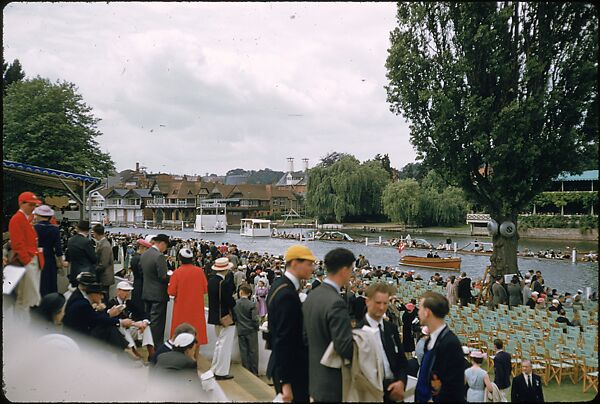 [1096 Views of the Henley Royal Regatta for Sports Illustrated Article, "Henley Forever"], Walker Evans (American, St. Louis, Missouri 1903–1975 New Haven, Connecticut), Color film transparency