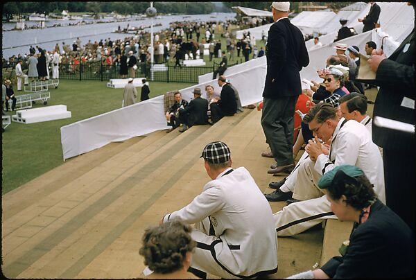 [1096 Views of the Henley Royal Regatta for Sports Illustrated Article, "Henley Forever"], Walker Evans (American, St. Louis, Missouri 1903–1975 New Haven, Connecticut), Color film transparency