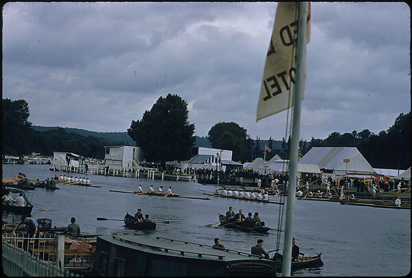 [1096 Views of the Henley Royal Regatta for Sports Illustrated Article, "Henley Forever"], Walker Evans (American, St. Louis, Missouri 1903–1975 New Haven, Connecticut), Color film transparency