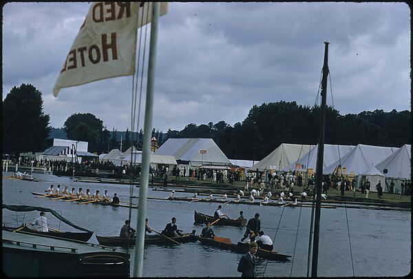 [1096 Views of the Henley Royal Regatta for Sports Illustrated Article, "Henley Forever"], Walker Evans (American, St. Louis, Missouri 1903–1975 New Haven, Connecticut), Color film transparency