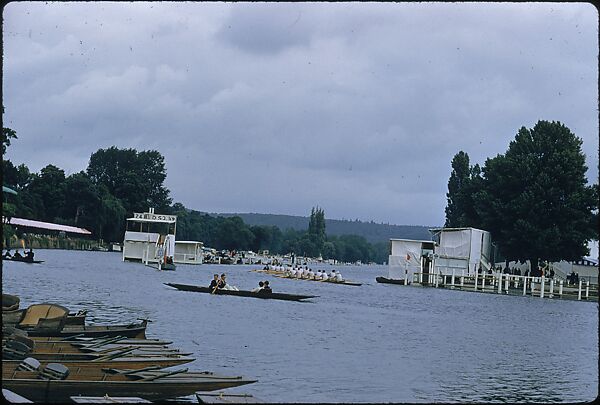 [1096 Views of the Henley Royal Regatta for Sports Illustrated Article, "Henley Forever"], Walker Evans (American, St. Louis, Missouri 1903–1975 New Haven, Connecticut), Color film transparency