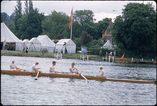 [1096 Views of the Henley Royal Regatta for Sports Illustrated Article, "Henley Forever"], Walker Evans (American, St. Louis, Missouri 1903–1975 New Haven, Connecticut), Color film transparency