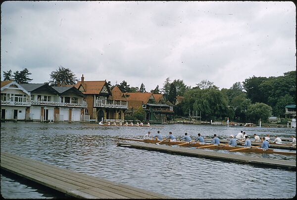 [1096 Views of the Henley Royal Regatta for Sports Illustrated Article, "Henley Forever"], Walker Evans (American, St. Louis, Missouri 1903–1975 New Haven, Connecticut), Color film transparency