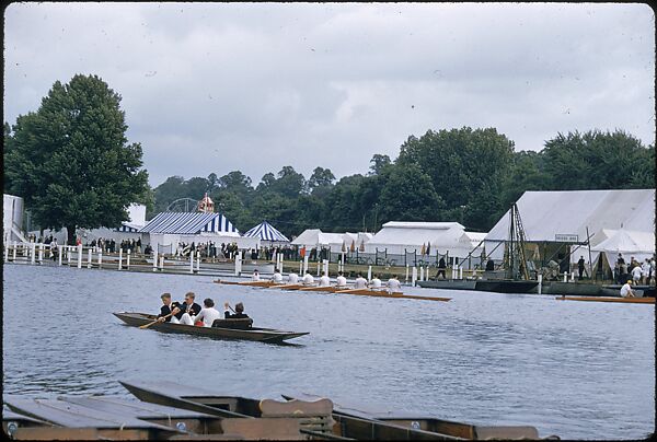 [1096 Views of the Henley Royal Regatta for Sports Illustrated Article, "Henley Forever"], Walker Evans (American, St. Louis, Missouri 1903–1975 New Haven, Connecticut), Color film transparency