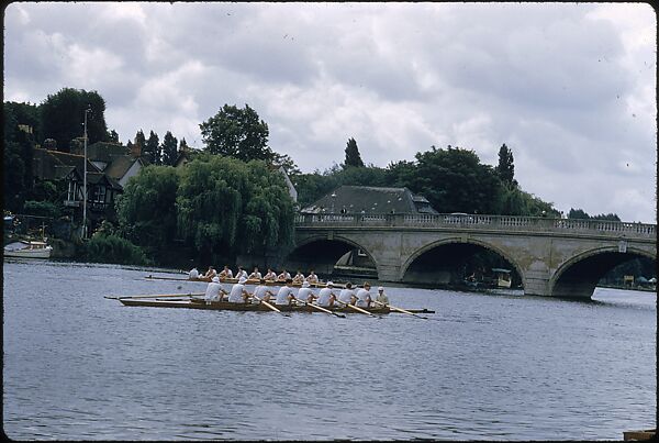 [1096 Views of the Henley Royal Regatta for Sports Illustrated Article, "Henley Forever"], Walker Evans (American, St. Louis, Missouri 1903–1975 New Haven, Connecticut), Color film transparency